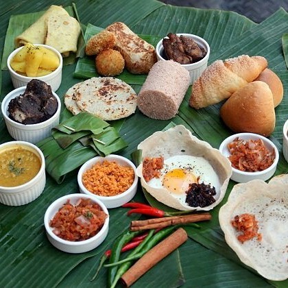 Блюда Ланкийской кухни.