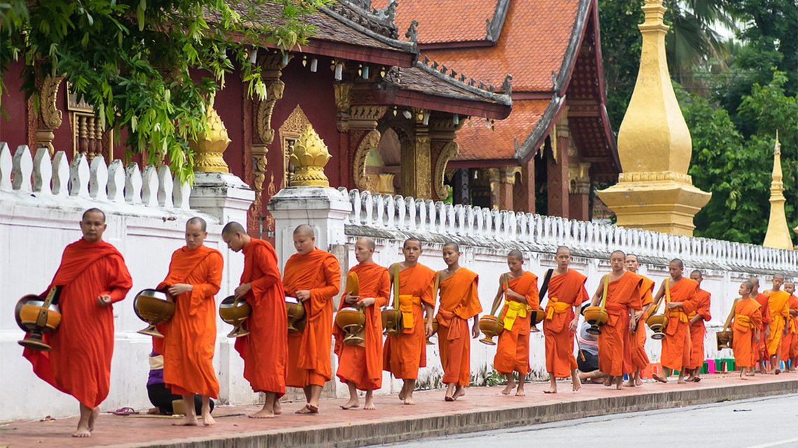 Буддийские монахи. Тайланд
