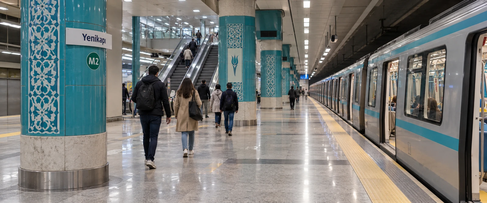 Платформа M2 в пересадочном комплексе Yenikapı